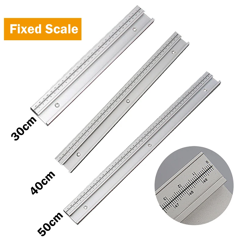 30/40/50 см алюминиевые деревообрабатывающие весы скользящий слот