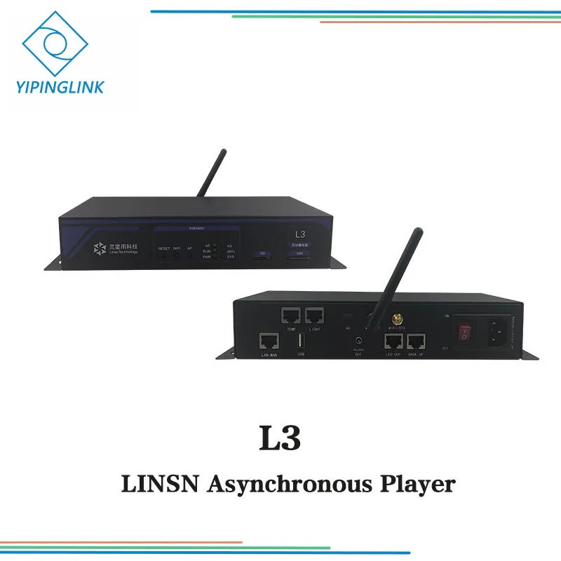 LINSN L3 асинхронный Светодиодный дисплей Отправитель коробка система управления