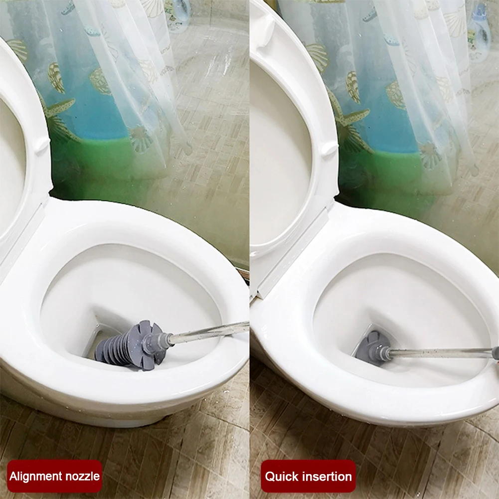 Поршень вантузы для унитаза с двойной роли механические тяги и поток воды