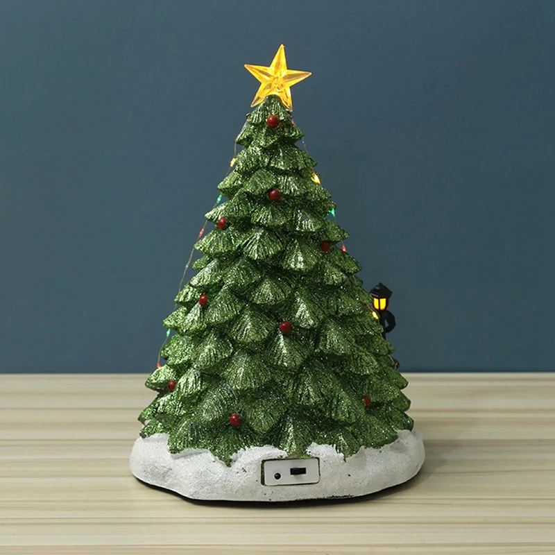 Рождественский домашний декор светящиеся рождественские домики Деревенское