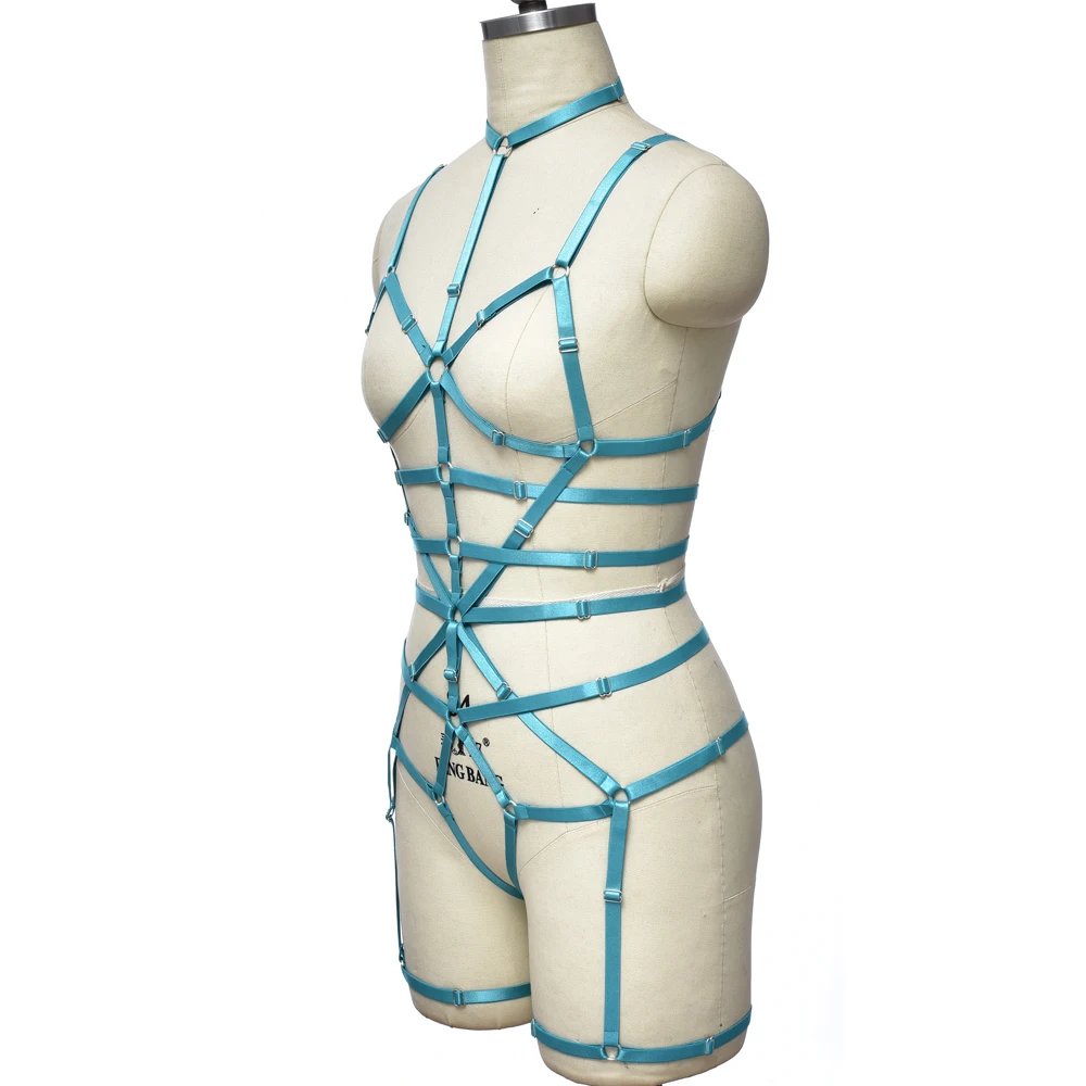 Ажурное боди регулируемые чулки для бондажа Пояс чулок - Цена: 2604.52