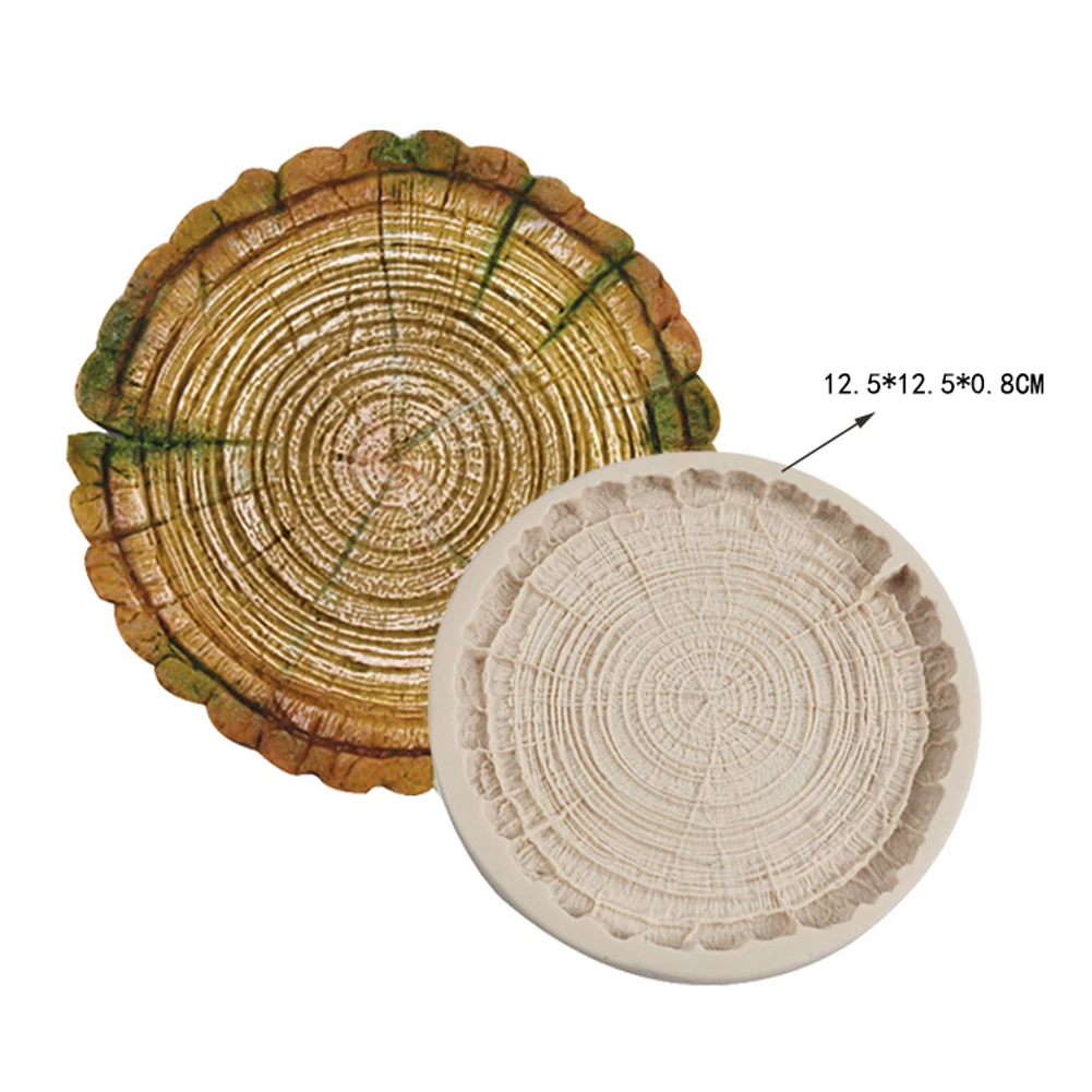 

3D Tree Stump Cake Mold Silicone Molds Jelly Fondant Decor Mold Chocolate Mould