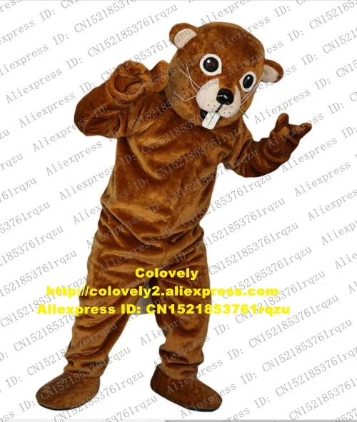 Коричневая выдра лютра бобр нутриа арахис бобак Гофер талисман костюм для