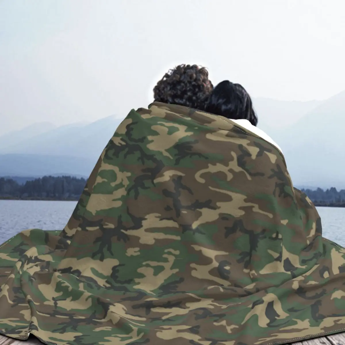 Army Camouflage Pattern Blankets Jungle Military Camo Fleece Funny Soft Throw for Home Spring Autumn | Дом и сад