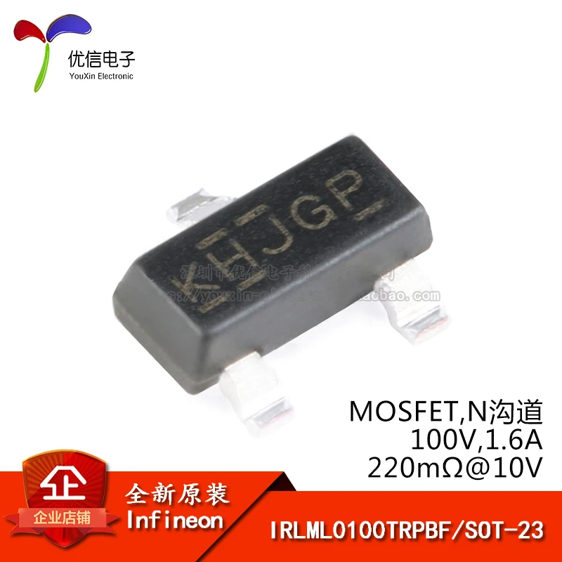 Оригинальные IRLML0100TRPBF СОТ 23 N channel 100 V/1.6A МОП транзистор SMD|Производительность