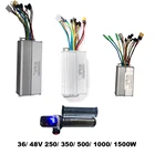 Контроллер электровелосипеда, двухрежимный, 36 В, 250350500 Вт, 48 В, 5007501000 Вт, контроллер электровелосипеда и дроссельная заслонка со светодиодным дисплеем