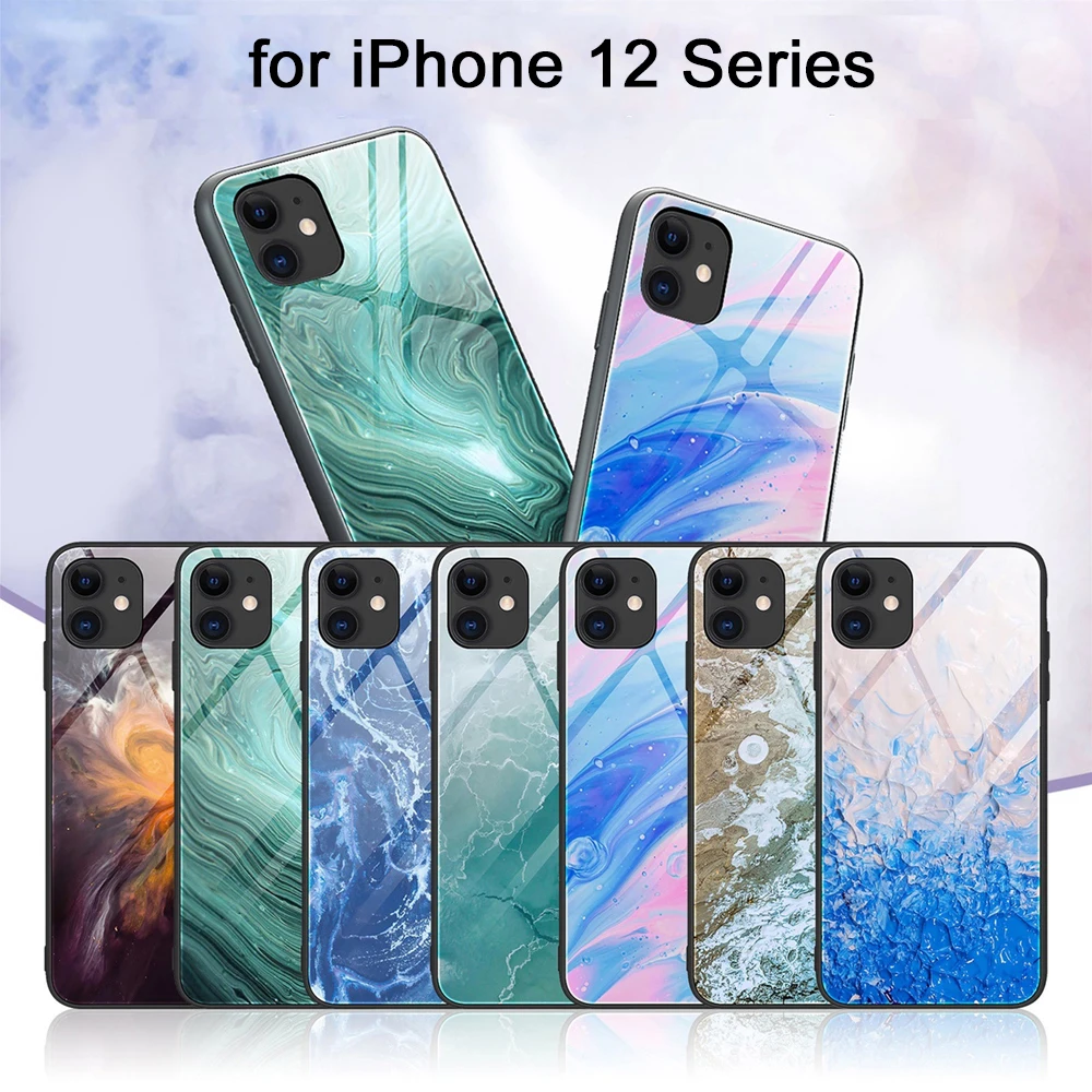 Роскошный чехол для телефона iPhone 12 Pro Max Mini iPhone12 12ProMax оболочка чехлы закаленное