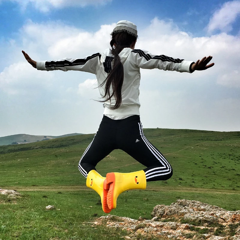 Непромокаемые сапоги Женская водонепроницаемая обувь Сапоги до середины икры