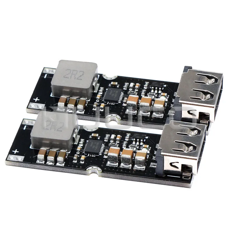 2 шт USB повышающий преобразователь постоянного тока 2,8-4,5 в постоянный ток 5 в повышающий регулятор напряжения плата 3,2 3,7 4,2 в до 9 в 12 В QC 2,0 3,0 Быстрая зарядка