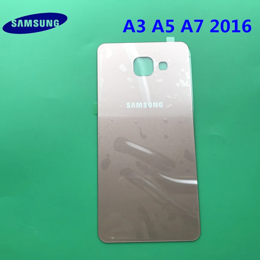 samsung Galaxy A3 A5 A7 A9 A310 A510 A710 A910 задняя крышка Батарея чехол 3D Стекло сзади Корпус на домашнию Дверь чехол