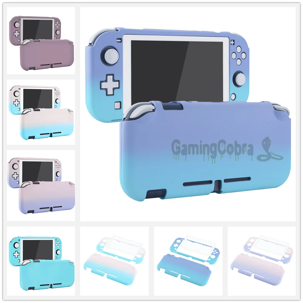 

PlayVital Soft Touch Protective Cover for NS Switch Lite - 1 x White Border Tempered Glass Screen Protector Included