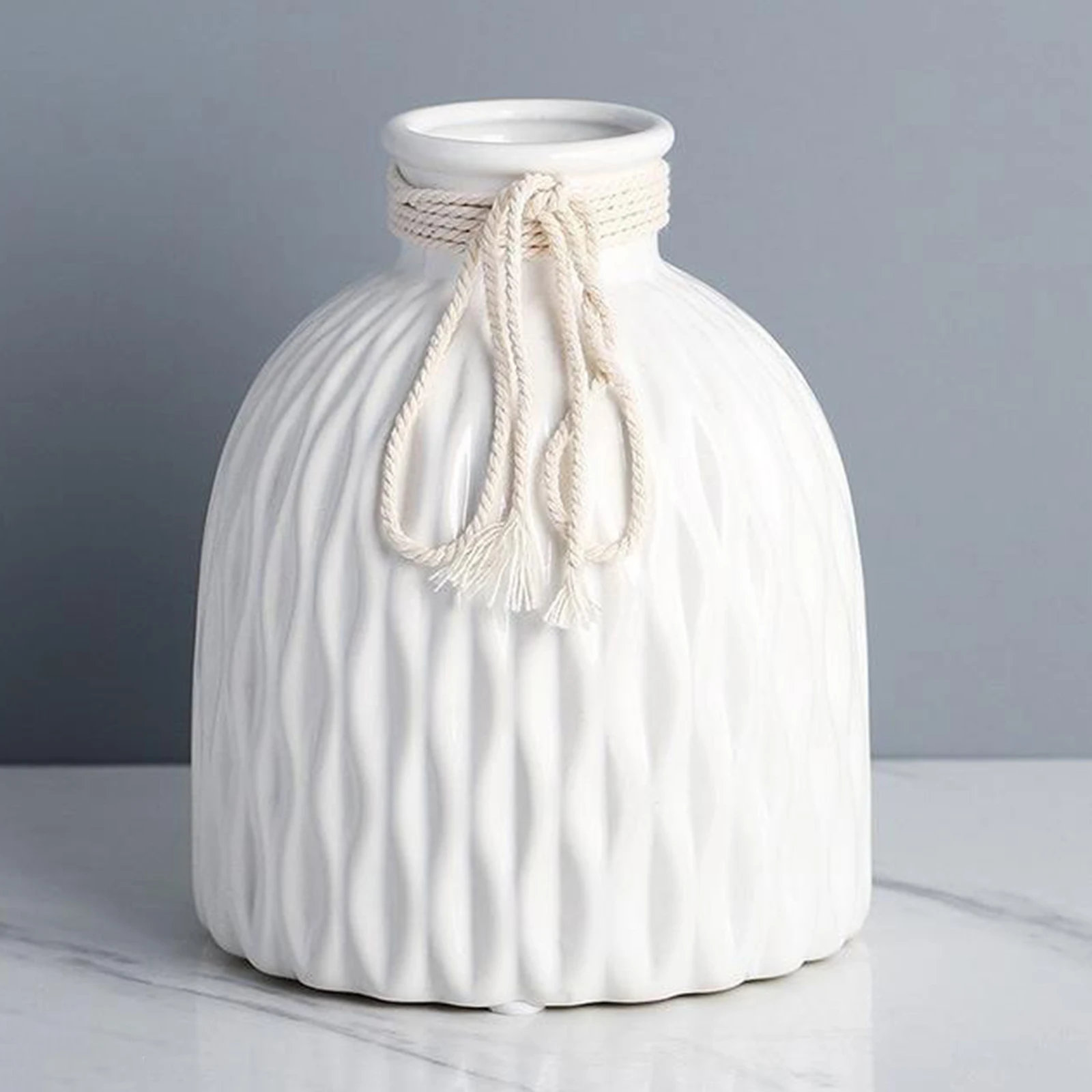 Керамическая ваза для цветов в скандинавском стиле художественный декор