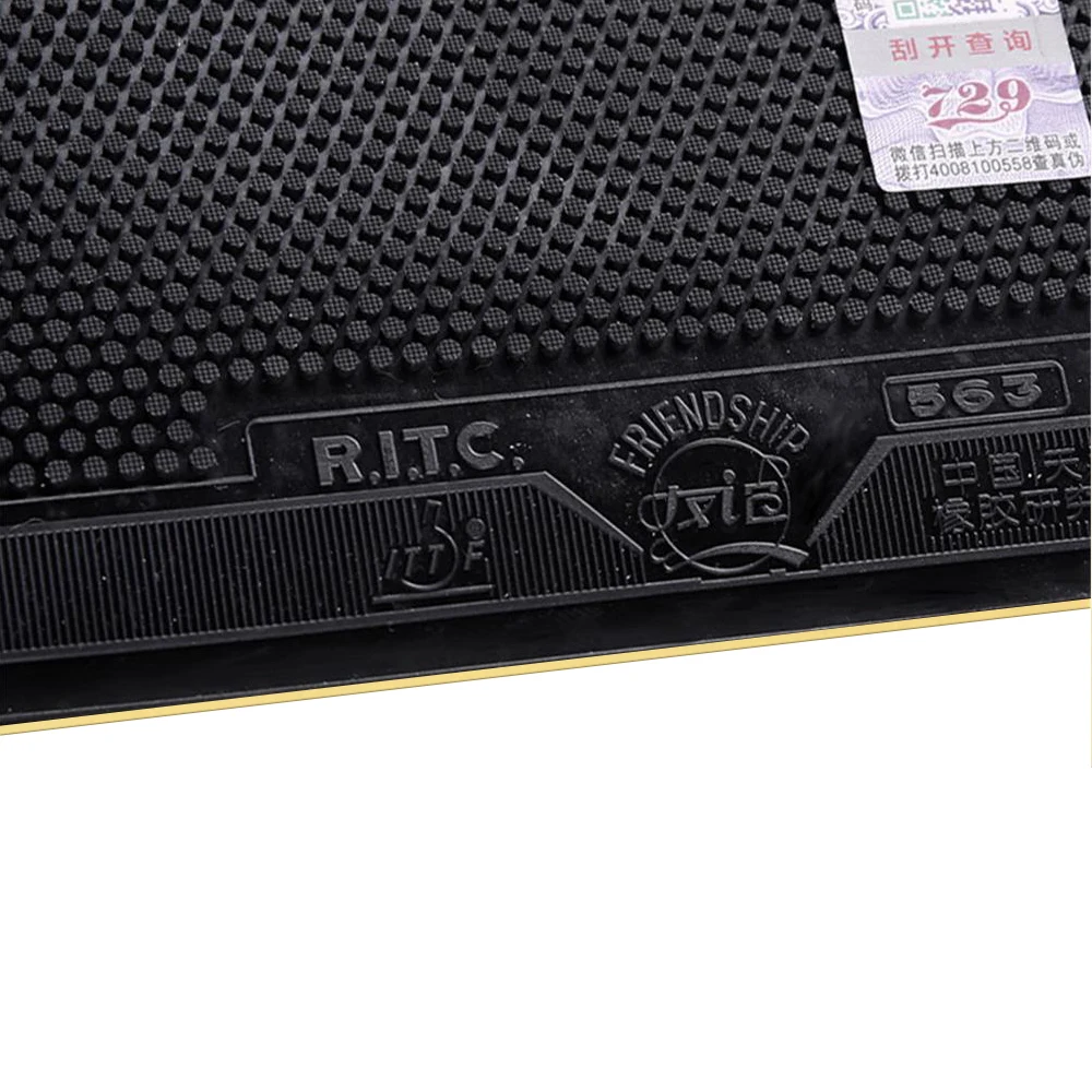 Оригинальная Резина RITC 729 Дружба 563 для настольного тенниса среднего размера