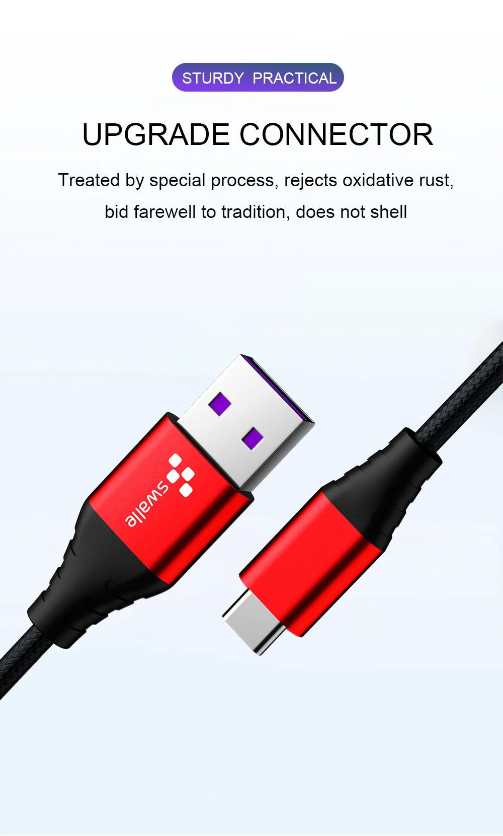 Swalle 3A кабель Micro USB для быстрой зарядки quick charger 3,0/2,0 usb c кабель мобильного телефона USB кабель для передачи данных QC3.0 переходной USB кабель