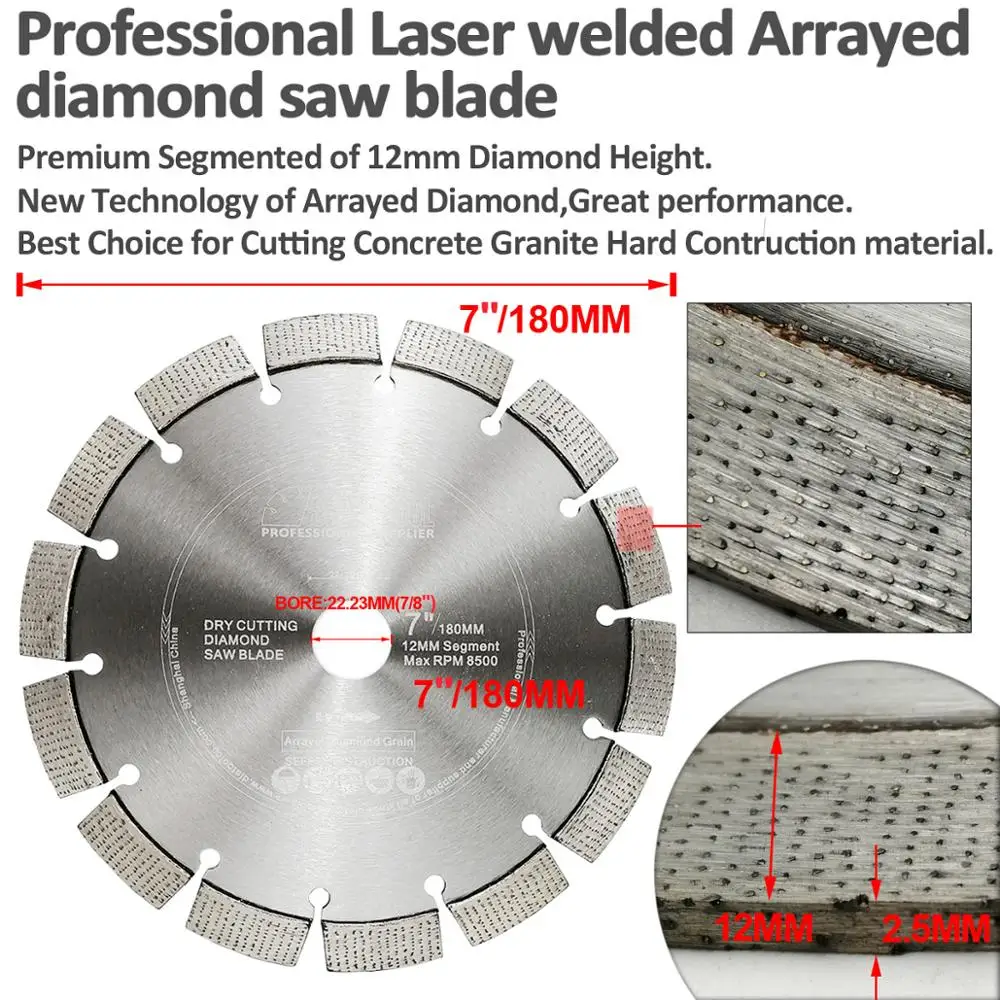 SHDIATOOL 2 шт. 9 &quotпрофессиональный лазерный сварной алмазной пилы Arrayed алмазного