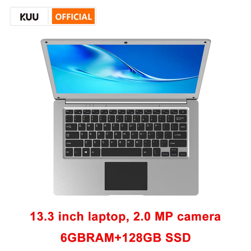 Student Laptops 13.3 inch intel 6GB RAM 128GB SSD Windows 10 Notebook WiFi BT 2.0 Camera for Student PC Portable Cheaper Gaming