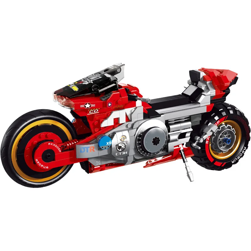 

2021 NEW IN STOCK 668pcs Motorcycle Car Creators Building Blocks City Toys For Children Boy Classic Brick Gift