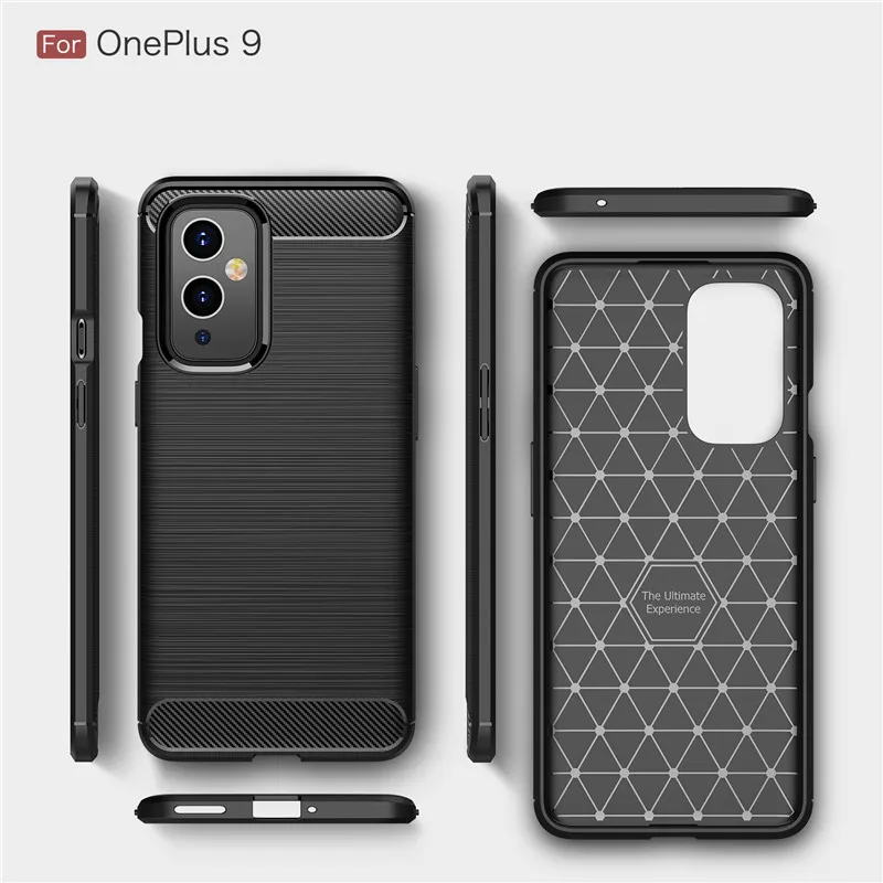 Мягкий чехол из углеродного волокна и для Oneplus 9 9R 8T 8 7T Pro Nord N10 5G N100 защитный