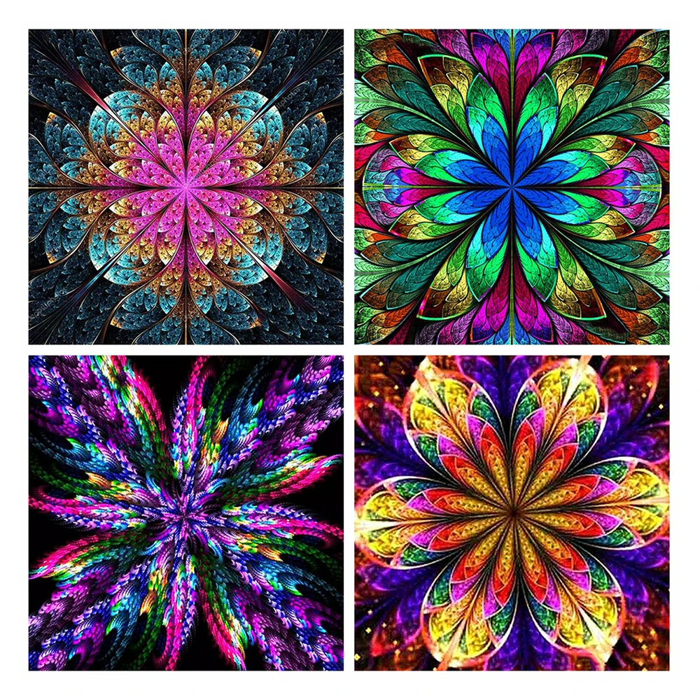 

Canvas Size 5d Diamond Painting Religious Mandala DIY Diamond Embroidery Cross Stitch Flower Home Decor Art Needlework