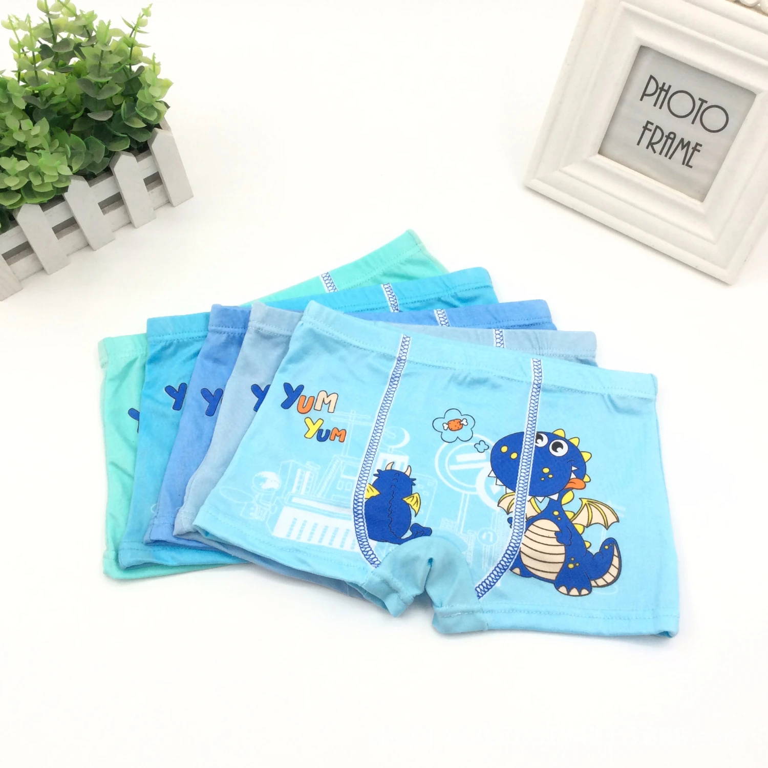 4 шт./лот Трусы для мальчиков и девочек боксеры Детские трусы хлопковые с рисунком