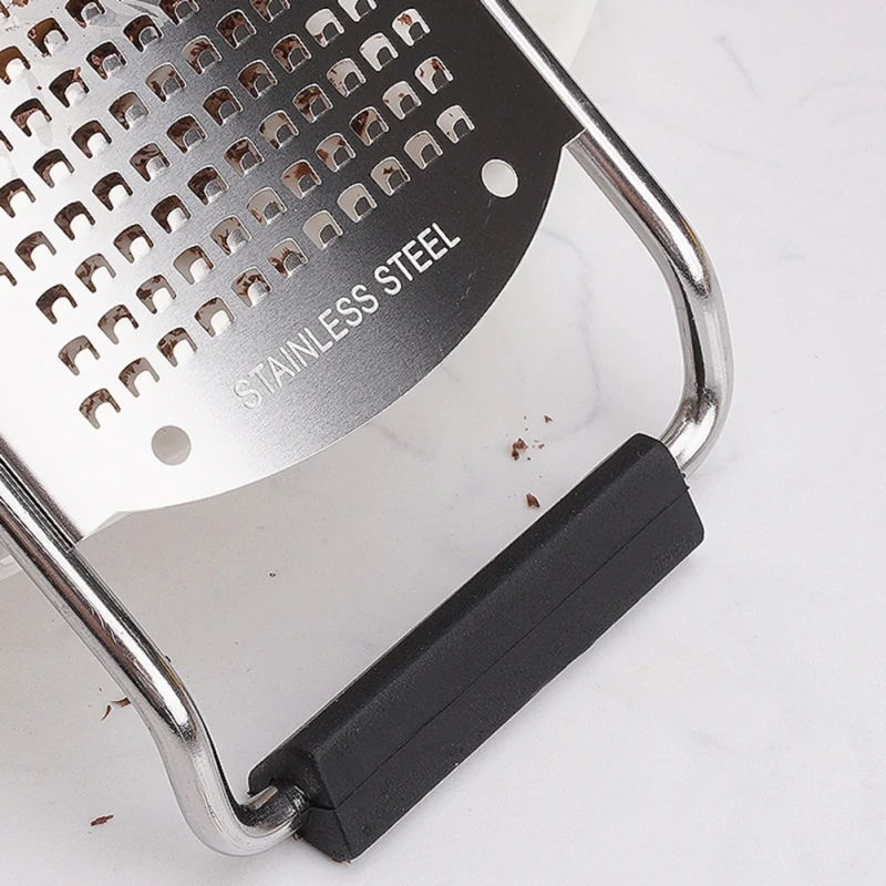 

Professional Cheese Grater Stainless Steel,Durable Anti-rust Metal Lemon Fragment Rasp with Handle,For Cheese, Chocolate, Spices