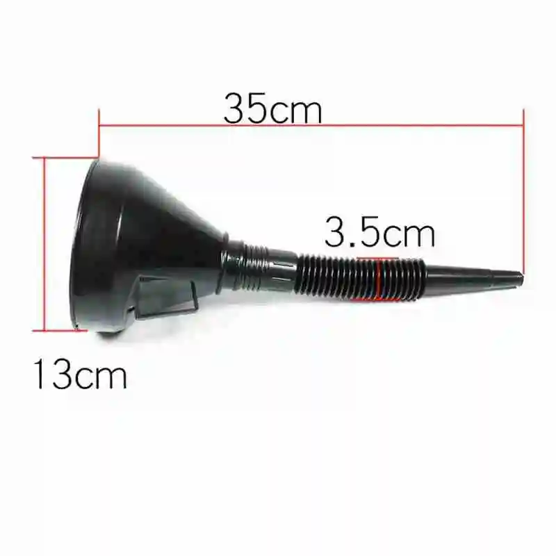 130mm Black Flexible Spout Funnel Mesh Filter Extension Hose for Car Engine Oil Gasoline Leakage | Автомобили и мотоциклы