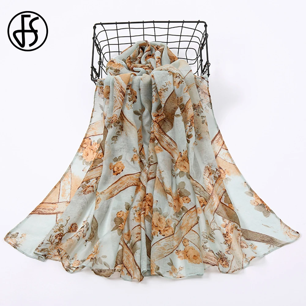 

FS 2021 Winter High Quality Cotton Linen Hijab Scarf For Women Ladies Warm Shawl Blue Green Sunscreen Beach Towel Foulard Femme