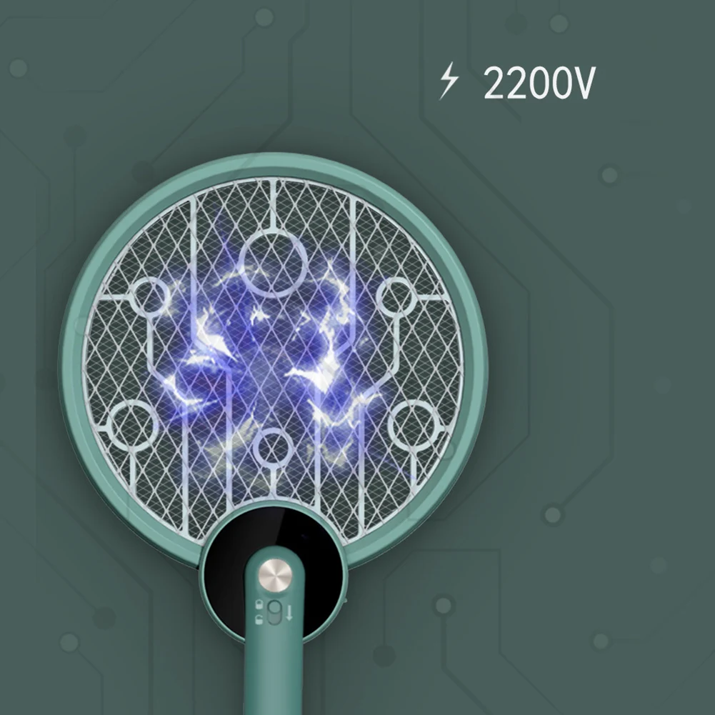 1 шт. 3 цвета электрическая ручная ловушка для насекомых Zapper Fly Swatter ракетка