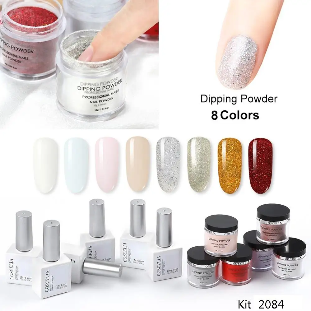 Набор акриловых пудр COSCELIA набор для маникюра 15 цветов на выбор|Комплекты и