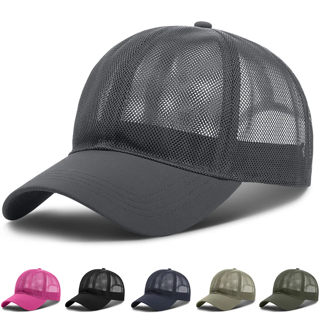 

couples casual Hat Women's cap solid cap for women Baseball Men's cap street full-net cap for women