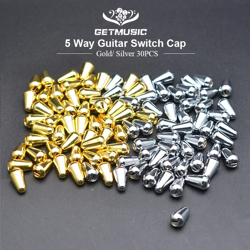 30 stücke kunststoff elektrische gitarre schalter spitze 3way 5way schalter knob cap elektrische gitarre pickup selector schalter tipps für