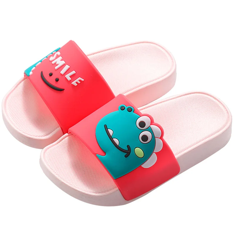 Children's Slippers Cute Cartoon Dinosaurs Boys and Girls Non-slip Slippers for Children with Soft Soles Wear Resistance