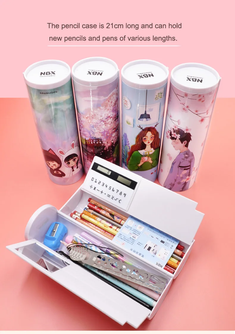 Футляр для карандашей инновационные Канцтовары шт. с рисунком кота и пингвина |