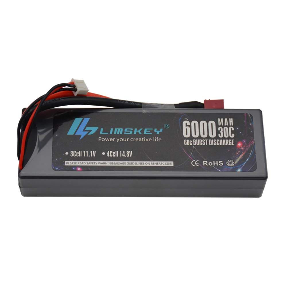 Оригинальный аккумулятор Limskey 2 шт. 2S 7 4 в 6000 мАч 30C Lipo запчасти для