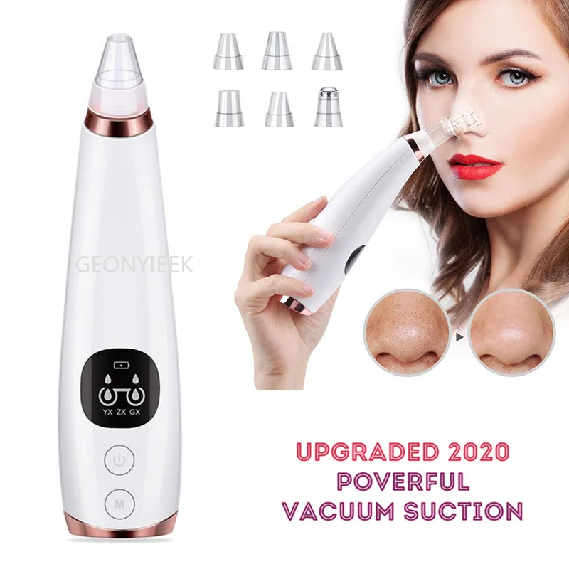 

Blackhead Remover Nose T Zone Pore Vacuum Acne Pimple Removal Vacuum Suction Tool Facial Diamond Dermabrasion Machine Face Clean