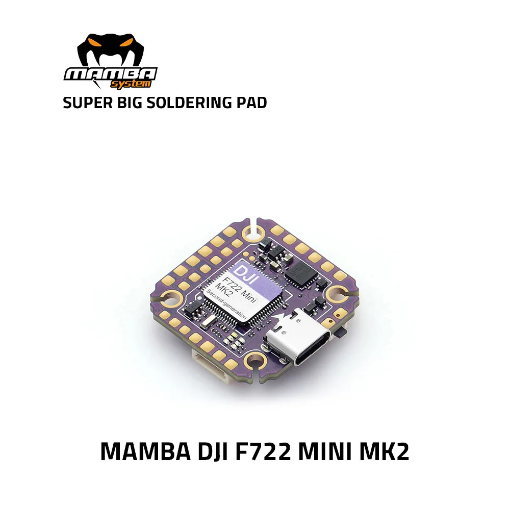 

Diatone MAMBA DJI F722 MINI MK2 Flight Controller 20*20mm/M2