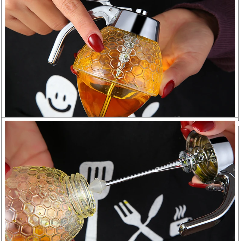 Медовый сосуд для бутылок контейнер пчел диспенсер капель чайник горшок