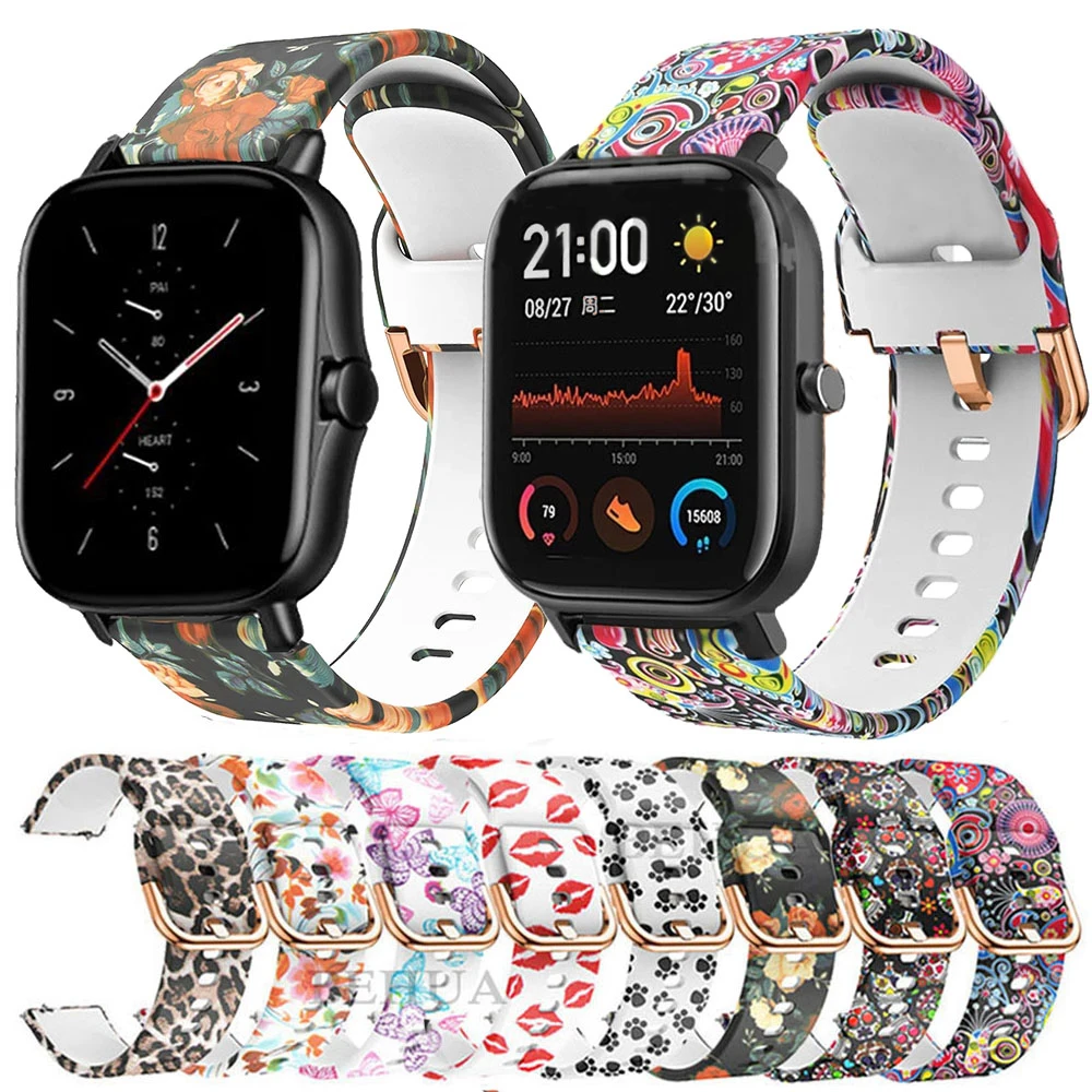 

Silicone 20mm Wrist Band Strap For Huami Amazfit GTS 2 / Mini Smart Watch Band Sport Bracelet For Xiaomi Amazfit Bip S/BIP Lite