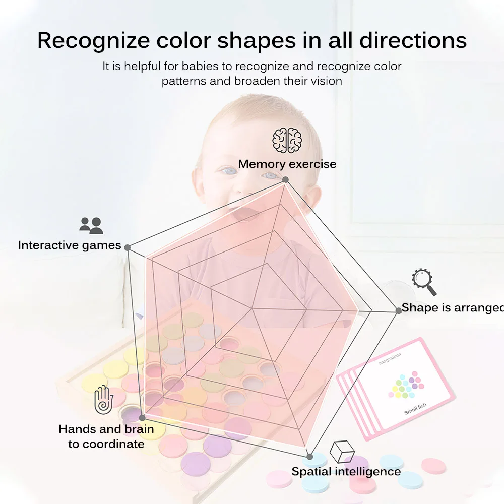 

Wooden Color Circular Plate Sorting Stacking Toy Kit Rainbow Memory Matching Game Educational Toy for Toddler