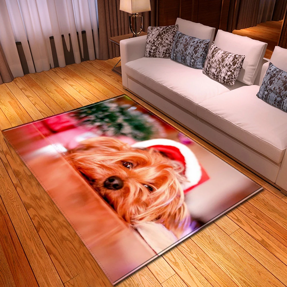 Веселое Рождество большой коврик обеденный стол коврики дети ползают игровой