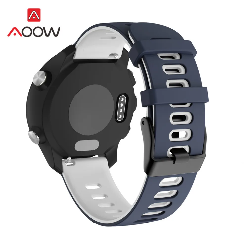 20 мм спортивный силиконовый ремешок для часов samsung Galaxy Watch Active2 40 мм 44 мм 42 мм Active 2 Garmin Amazfit huawei Band ремешок Correa