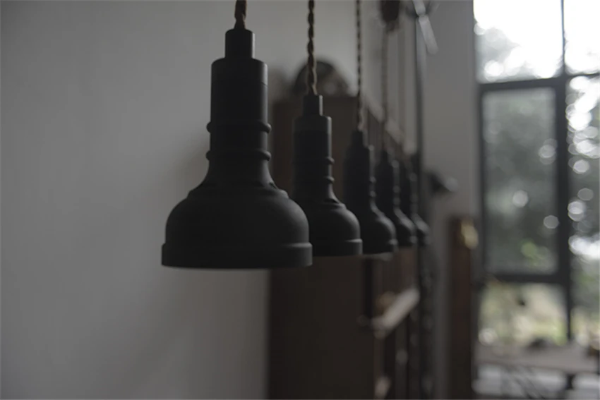 Скандинавский подвесной светильник в форме фонарика алюминиевая лампа для