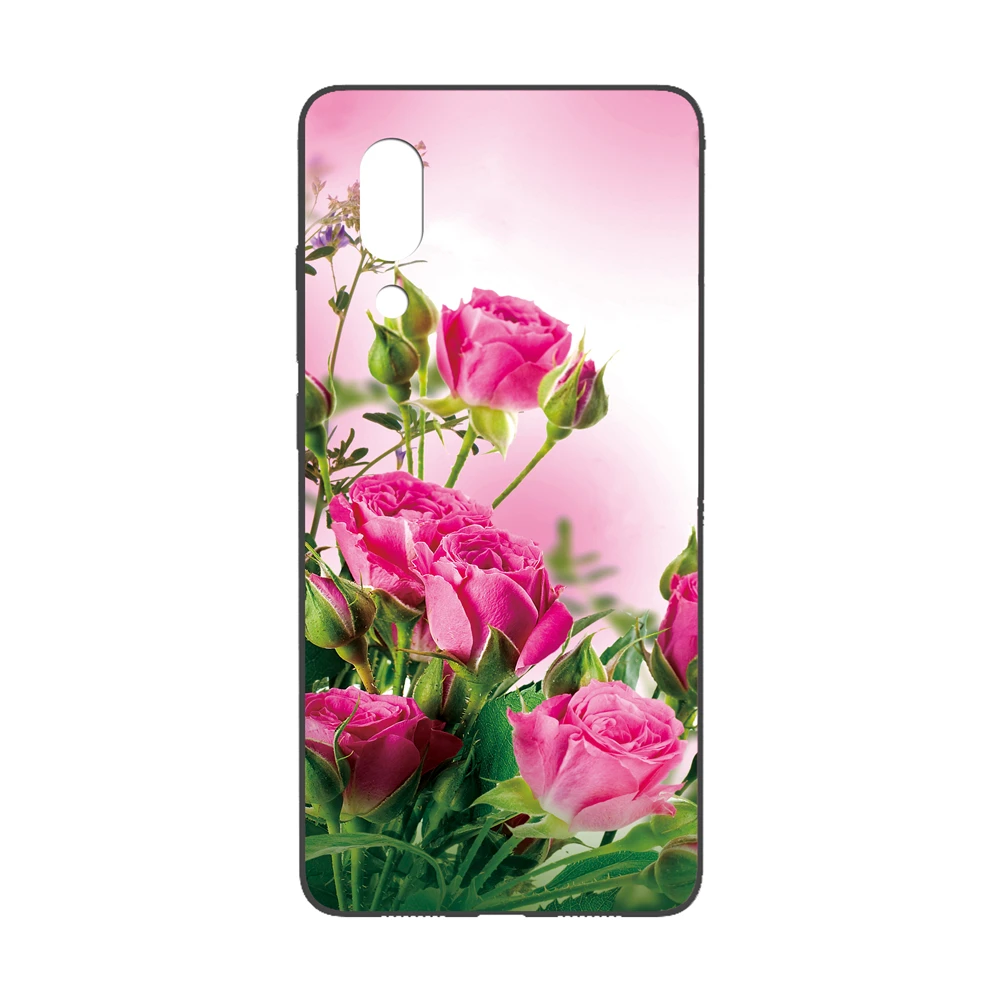 Силиконовый чехол GUCOON для Sharp Aquos S2 C10 5,5 дюймов, Мягкий защитный чехол для телефона из ТПУ, чехол-бампер с изображением розовых цветов