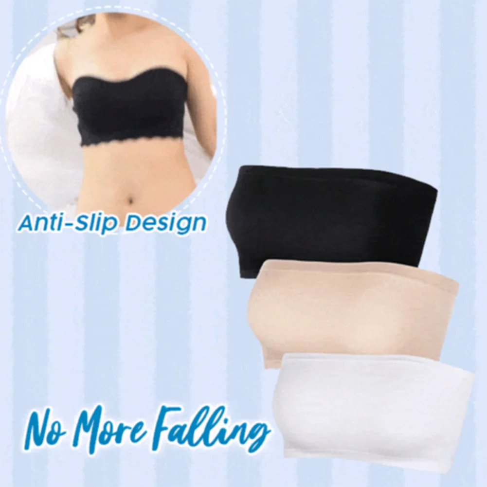 

Ice Silky Air Bra Lace Breathable Underwear Push Up Wirefree Bra Tube Tops -OPK