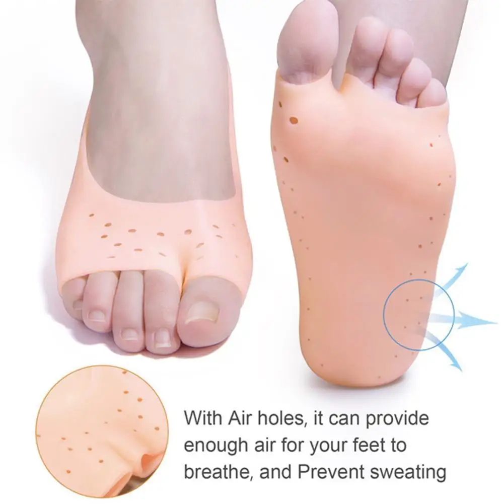 

1 пара, силиконовые Увлажняющие гелевые носки для обуви и педикюра