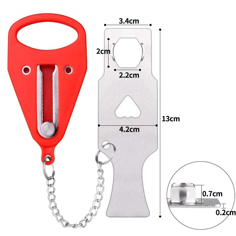 

Portable Door Lock Self-Defense Anti Theft Door Locks Safety Latch Door Stopper Security Hotel Apartment Travel Home Door Locks