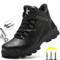 new work safety boots men work shoes boots indestructible safety shoes men steel toe shoes winter boots security shoes male
