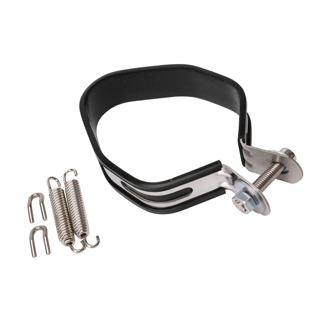 Universal Motorcycle Exhaust Clamp Clip For 85mm Slip-on Stainless Steel