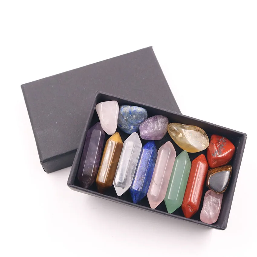 XSM натуральный кристалл Шестигранная колонная чакра неправильной формы