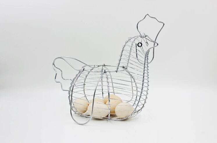 Держатель для корзины куриных яиц большая металлическая проволока в форме